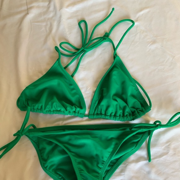 OP Other - OP Bikini - Kelly Green Top -L Bottoms S